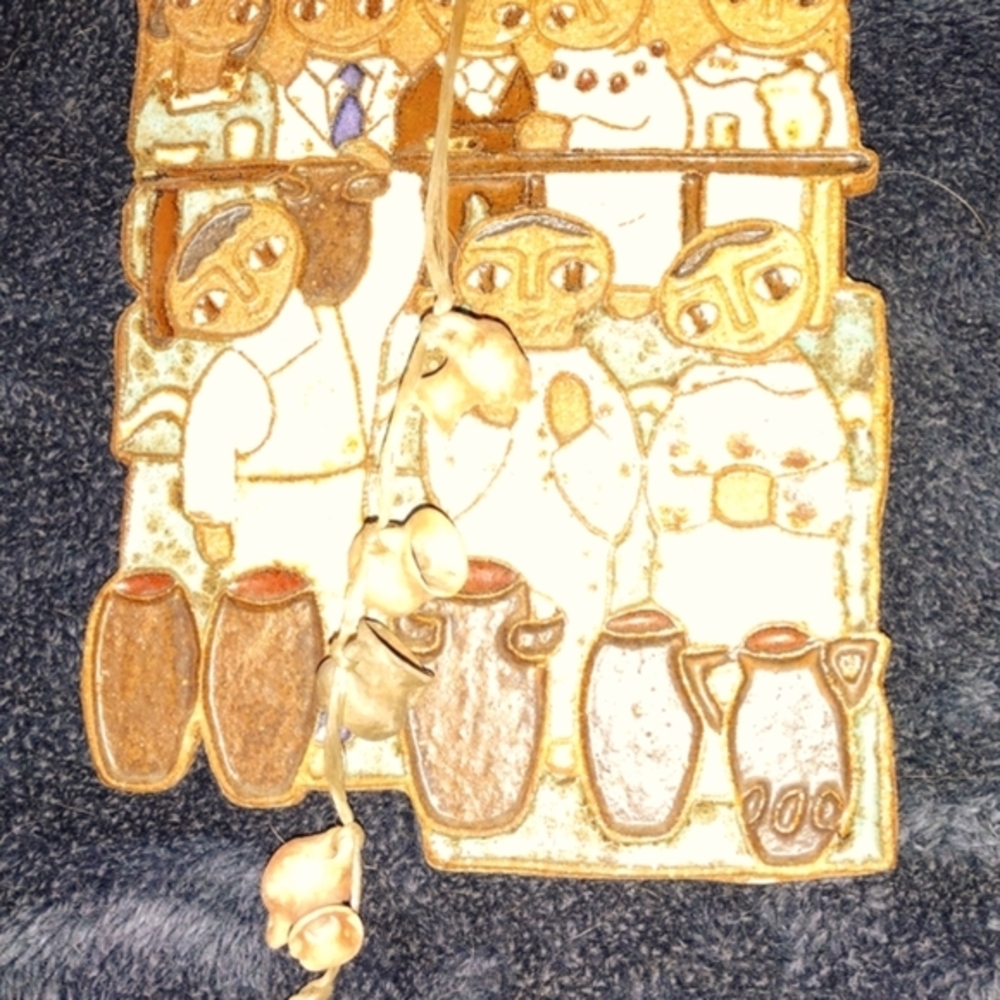 Italian?9X6 pottery tile art picture